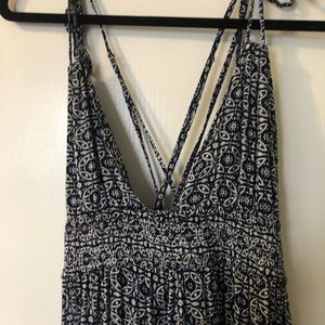 Lulu’s Blue Patterned Maxi Dress